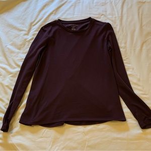 American eagle soft and sexy plush maroon long sleeve shirt.